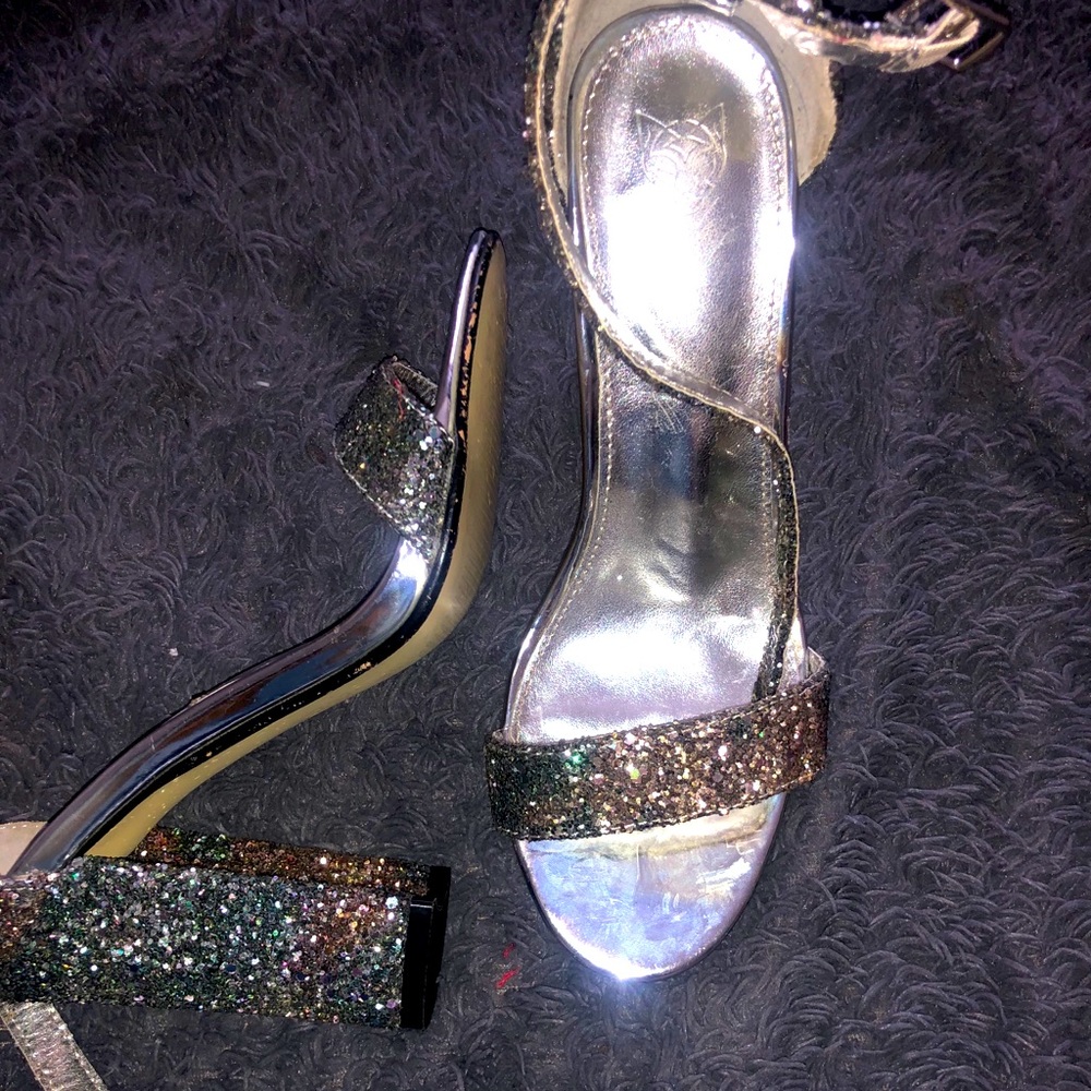 Glam glitter heels